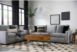 Mathers Oyster 2 Piece Sofa & Loveseat Set -Home Furniture 296653 grey fabric sofa and loveseat set room 62