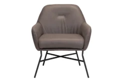 Halstead Brown Faux Leather Accent Chair 12 Halstead Brown Faux Leather Accent Chair -Home Furniture 297542 brown polyester accent chair detail 45