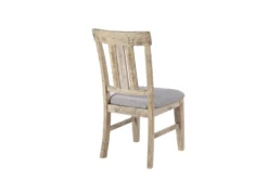 Cece Natural/Grey Dining Side Chair Set Of 2 -Home Furniture 297824 grey wood dining chair back 82