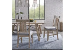 Cece Natural/Grey Dining Side Chair Set Of 2 -Home Furniture 297824 grey wood dining chair room 85