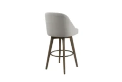 Marshall Grey Bar Stool With Swivel Seat -Home Furniture 297858 grey wood bar stool back 82
