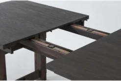 Gustav 78"-98" Extension Rectangle Dining Table By Nate Berkus + Jeremiah Brent -Home Furniture 298470 dark brown wood dining table detail 46