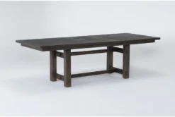 Gustav 78"-98" Extension Rectangle Dining Table By Nate Berkus + Jeremiah Brent -Home Furniture 298470 dark brown wood dining table side 18