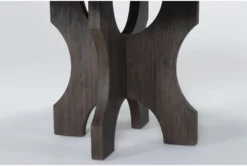 Gustav 48" Round Dining With Curved Bench & Side Chairs Set For 4 By Nate Berkus + Jeremiah Brent -Home Furniture 298501 dark brown wood dining set detail 46