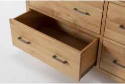 Warren 6 Drawer Dresser -Home Furniture 298544 brown wood dresser detail 45