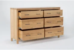 Warren 6 Drawer Dresser -Home Furniture 298544 brown wood dresser side 19