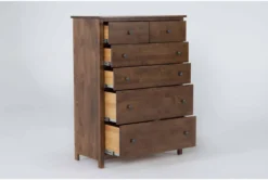 Carson Chest Of Drawers -Home Furniture 298566 brown wood chest side 19