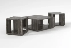 Lorraine 3 Piece Coffee Table Set 4 Lorraine 3 Piece Coffee Table Set -Home Furniture 298647 grey wood coffee and end table set side 18