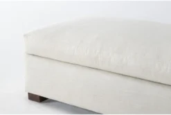 Magnolia Home Walden II 48" Ottoman By Joanna Gaines -Home Furniture 299096 beige fabric ottoman detail 44