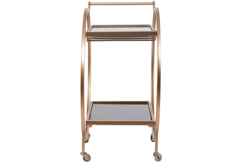 Gold Rolling Round Bar Cart 9 Gold Rolling Round Bar Cart - Image 9