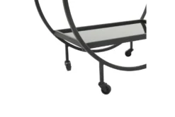 Black Rolling Round Bar Cart 14 Black Rolling Round Bar Cart -Home Furniture 299639 detail 45