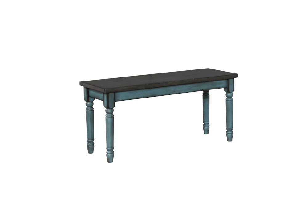 Davis Teal 40" Dining Bench 1 Davis Teal 40" Dining Bench