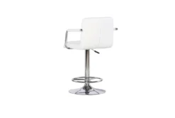 Troy White Adjustable Barstool -Home Furniture 299713 white metal bar stool back 83