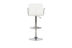Troy White Adjustable Barstool -Home Furniture 299713 white metal bar stool back 84