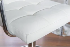 Troy White Adjustable Barstool -Home Furniture 299713 white metal bar stool detail 442