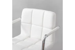 Troy White Adjustable Barstool -Home Furniture 299713 white metal bar stool detail 452