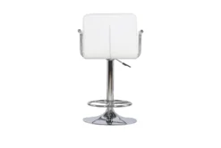 Troy White Adjustable Barstool -Home Furniture 299713 white metal bar stool detail 462