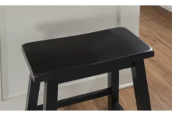 Boyd Black Wood Counter Stool -Home Furniture 299715 black wood counter height stool detail 442