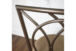 Bryan Big And Tall Metal Bronze Counter Stool -Home Furniture 299717 brown metal counter height stool detail 452