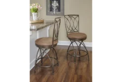 Bryan Big And Tall Metal Bronze Counter Stool -Home Furniture 299717 brown metal counter height stool room 85