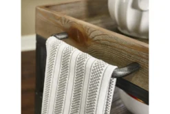 Clayton Brown Bar Cart -Home Furniture 299734 brown metal bar stool detail 44