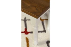 Davis Brown 40" Dining Bench -Home Furniture 299749 brown wood dining bench detail 44