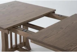 Riverson Oatmeal 72"-96" Extension Dining Table 9 Riverson Oatmeal 72"-96" Extension Dining Table -Home Furniture 299926 brown wood dining table detail 44