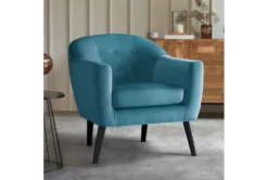 Wynona Blue Accent Chair -Home Furniture 299947 blue velvet accent chair room 86
