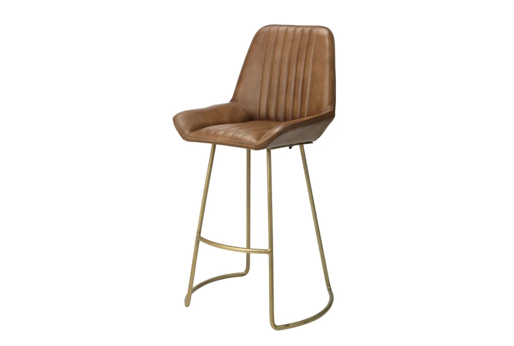 Crown Leather Counter Stool 1 Crown Leather Counter Stool