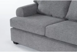 Hampstead Graphite 99" Queen Sleeper Sofa -Home Furniture 300202 grey fabric sleeper detail 44