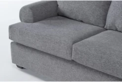 Hampstead Graphite 99" Sleeper Sofa With Reversible Chaise -Home Furniture 300203 grey fabric reversible sofa chaise detail 44