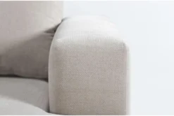 Bonaterra Sand 127" 2 Piece Sectional With Left Arm Facing Queen Sleeper Sofa & Storage Ottoman -Home Furniture 300216 beige fabric living room set detail 47