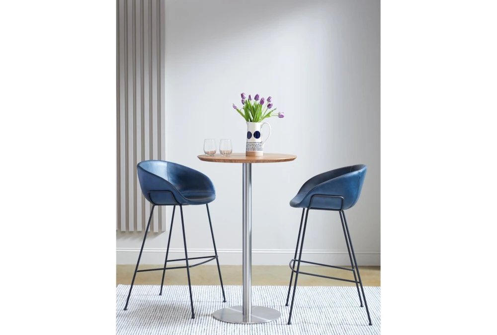 Cece Round Walnut 26" Bar Table 6 Cece Round Walnut 26" Bar Table - Image 6