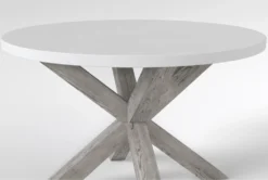 Dockland Round Coffee Table -Home Furniture 300625 grey concrete coffee table detail 45