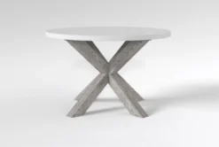 Dockland Round Coffee Table -Home Furniture 300625 grey concrete coffee table side 19