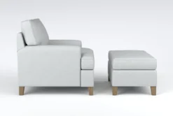 Emerson III 39" Chair/Ottoman Set -Home Furniture 300749 beige fabric chair and ottoman set side 202
