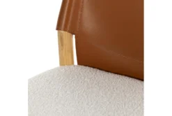 Saddle Leather Bar Stool -Home Furniture 301054 brown leather bar stool detail 47