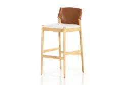 Saddle Leather Bar Stool