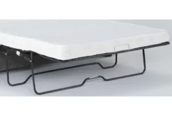 Mathers Oyster 3 Piece Queen Sleeper Sofa, Loveseat & Chair Set -Home Furniture 301549 grey fabric sofa and loveseat set detail 46