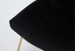 Alexas Black Velvet Office Chair -Home Furniture 301768 black velvet office chair detail 45