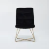Alexas Black Velvet Office Chair