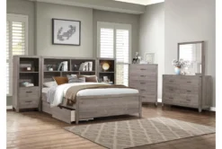 Tatum 6 Drawer Dresser/Mirror -Home Furniture 302137 grey melamine dresser and mirror set room 89