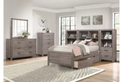 Tatum 6 Drawer Dresser/Mirror -Home Furniture 302137 grey melamine dresser and mirror set room 90