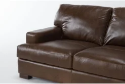Grisham Leather 68" Loveseat -Home Furniture 302421 brown leather loveseat detail 45