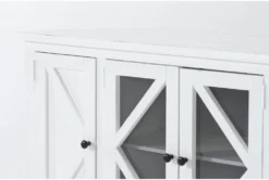 Sinclair White 58" Corner Tv Stand 8 Sinclair White 58" Corner Tv Stand -Home Furniture 303509 white wood media console detail 45