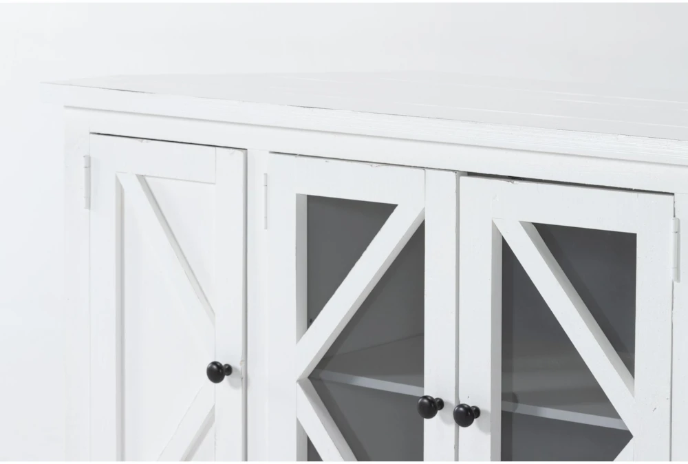 Sinclair White 58" Corner Tv Stand 4 Sinclair White 58" Corner Tv Stand - Image 4