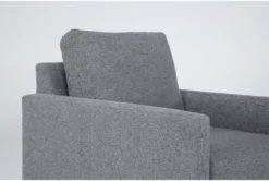 Santana Graphite Chair -Home Furniture 303743 grey fabric chair detail 44