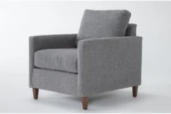 Santana Graphite Chair -Home Furniture 303743 grey fabric chair side 19