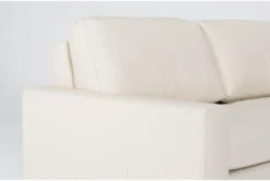 Mackenzie White Leather 74" Queen Sofa Sleeper -Home Furniture 303878 white leather sleeper detail 46