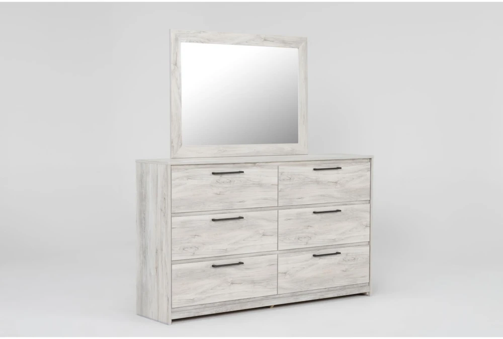 Baylie White Dresser/Mirror 2 Baylie White Dresser/Mirror - Image 2